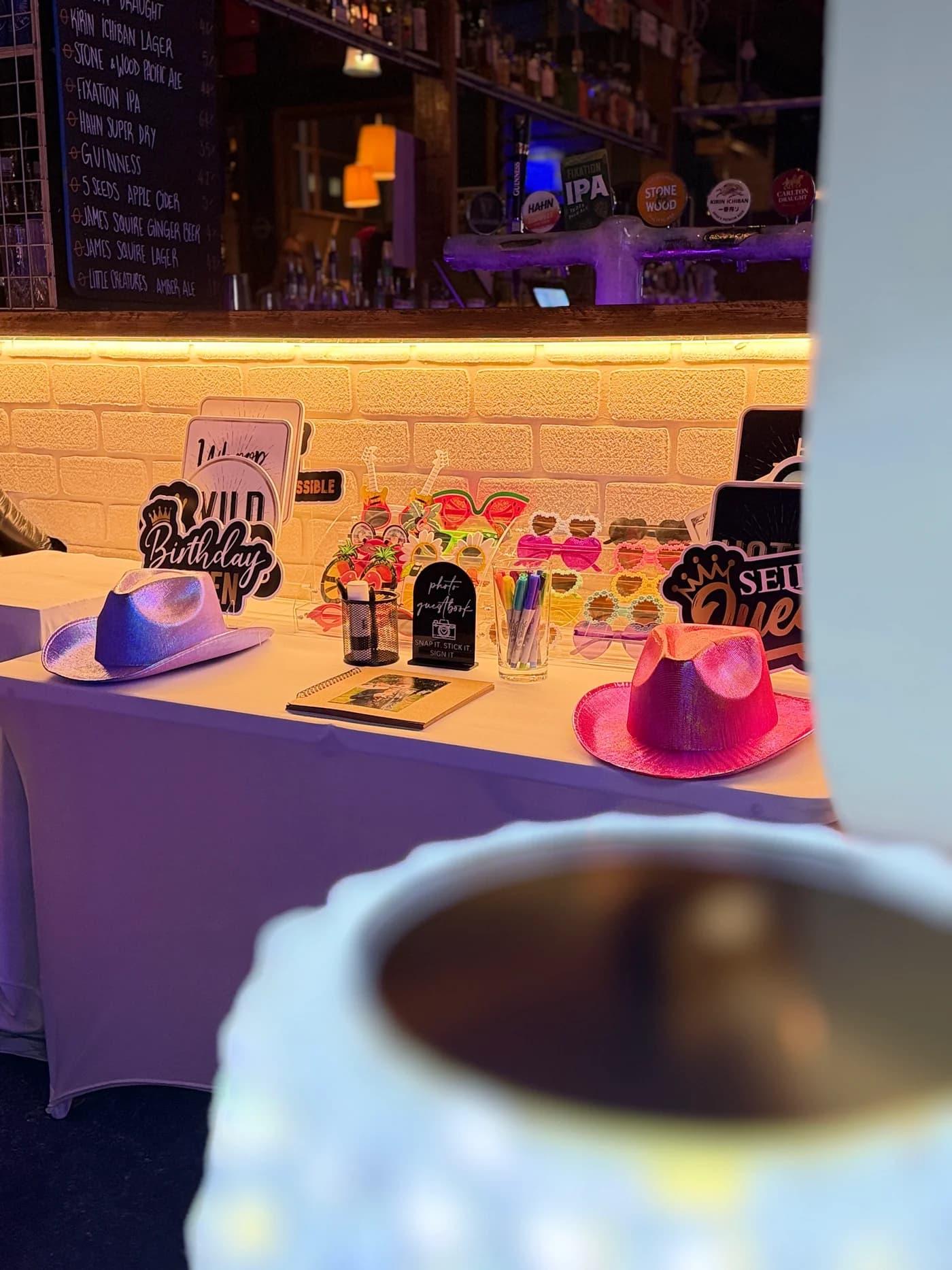 Real Snap Magic curated props table setup